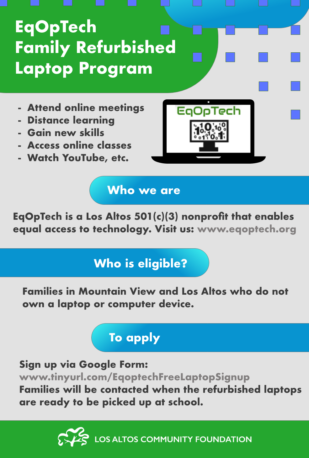 EqOpTech Refurbished Family Laptop Program EqOpTech